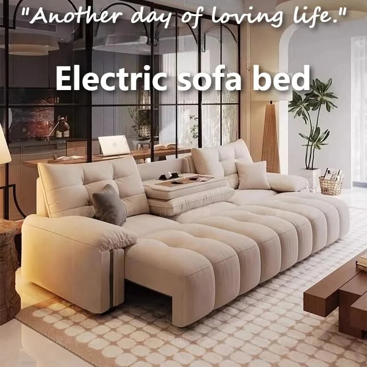 Multifunctional Lounge Electric Sofa Modern Fashion Retractable Sofa Bed Luxury Modern Full Size Frame Furniture Living Room