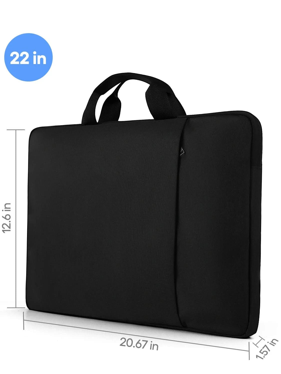Waterproof Laptop Sleeve 24 inch for UPERFECT Portable Monitor UMAX 24 23 22 Touchscreen Computer Cover Bag with Large Side Pock