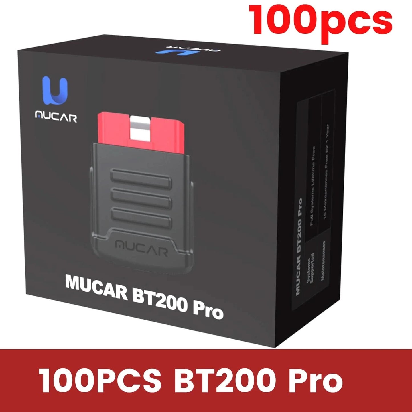 10 Stk.-100 Stk. MUCAR BT200/BT200 Pro OBD2 Diagnosegerät vollständige Systemdiagnose für alle Autos, lebenslang kostenlos, 15 Reset-Services