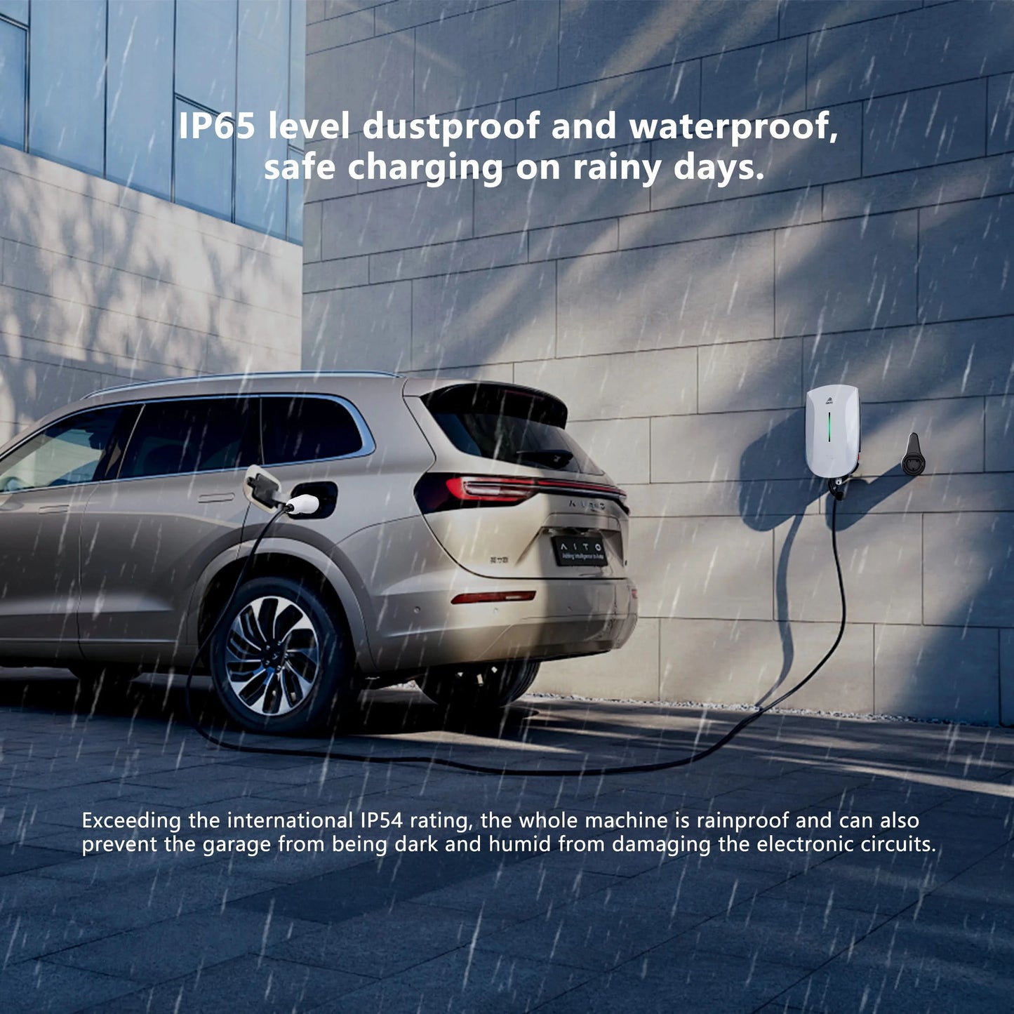 Wallbox EV Charger 32A 7KW 16A 11KW 22KW 3Phase Electric Vehicle Charging Station Type2 IEC62196-2 Socket 5m Cable Plug and Play