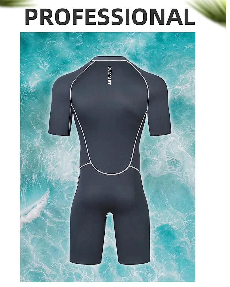 Scuba wetsuit 1.5MM-3MM One-piece neoprene Men Women Full Body Wetsuit Sunscreen White Warm Swimsuit Swimming Surfing Snorkeling
