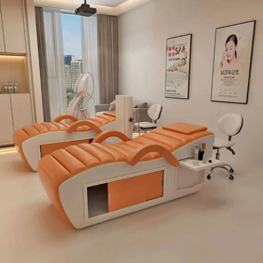 Beauty Profesional Massage Bed Hidden Space Storage Trendy Unique Lash Bed Modern Design Cama De Massagem Salon Furniture