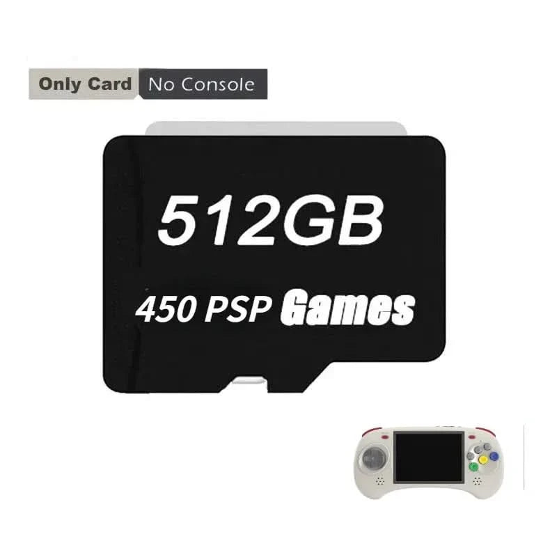 For ANBERNIC ARC-D ARC-S  TF Card  for 512G 256G 128G 64G Retro Handheld Game PS2 PSP 512G 80000 games TF Card Preloaded Games