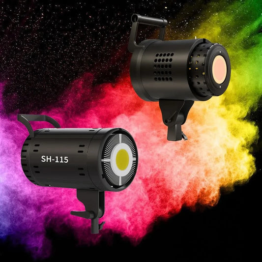 SH 115/135W LED COB Videoleuchte Fotolampe mit Stativ Softbox Fernbedienung Videoleuchte für Skit-Video-Fotografie