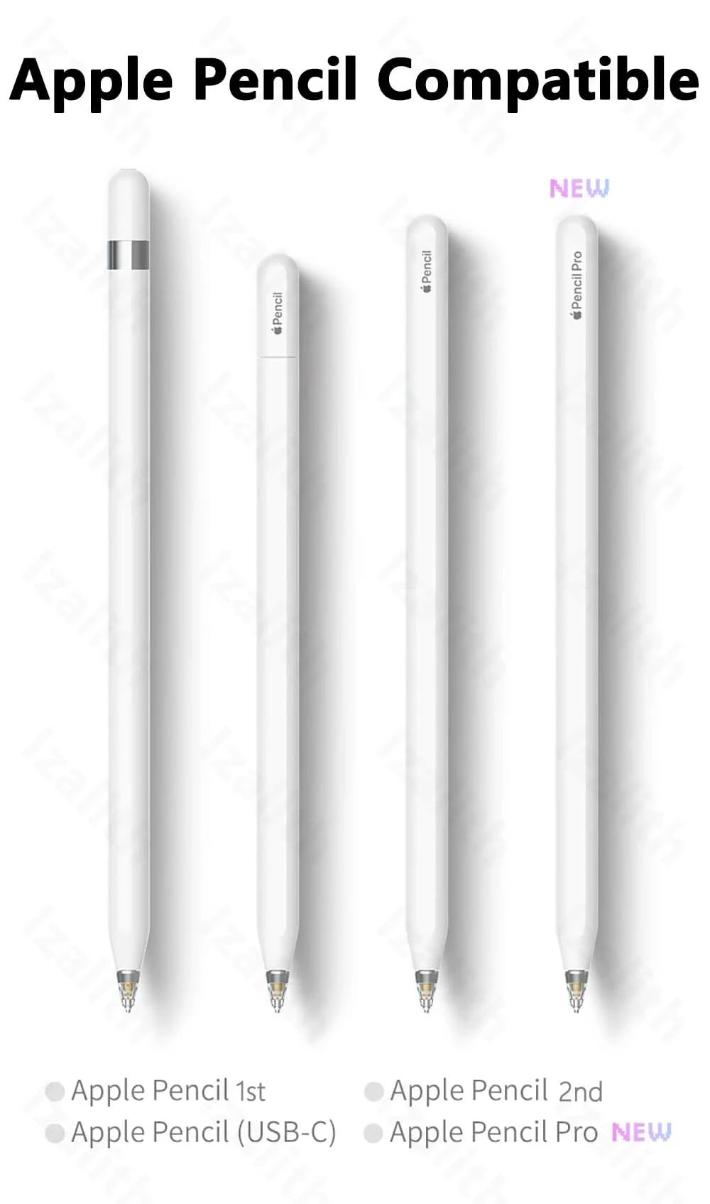 For Apple Pencil Pro Tips Pencil Nib For Apple Pencil Tip Soft Hard Metal For Apple Pencil 1st 2nd 3th(USB-C) Apple Pencil Pro