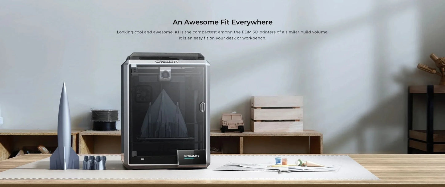 Creality k1/K1MAX /K1C 3D Printer Max. 32MM³/S Flow Hotend  Printing Speed 600MM /S Dual-gear Direct Drive Extruder