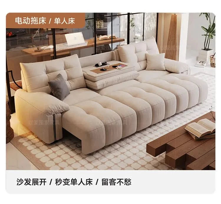 Multifunctional Lounge Electric Sofa Modern Fashion Retractable Sofa Bed Luxury Modern Full Size Frame Furniture Living Room