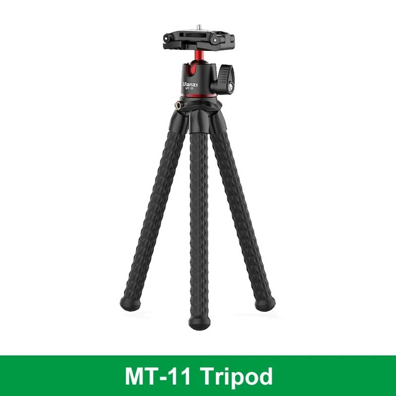 Ulanzi MT-11 Flexible Octopus Tripod For Phone DSLR Camera Vlog Portable 2in1 Design Selfie Stick Tripod With Phone Holder