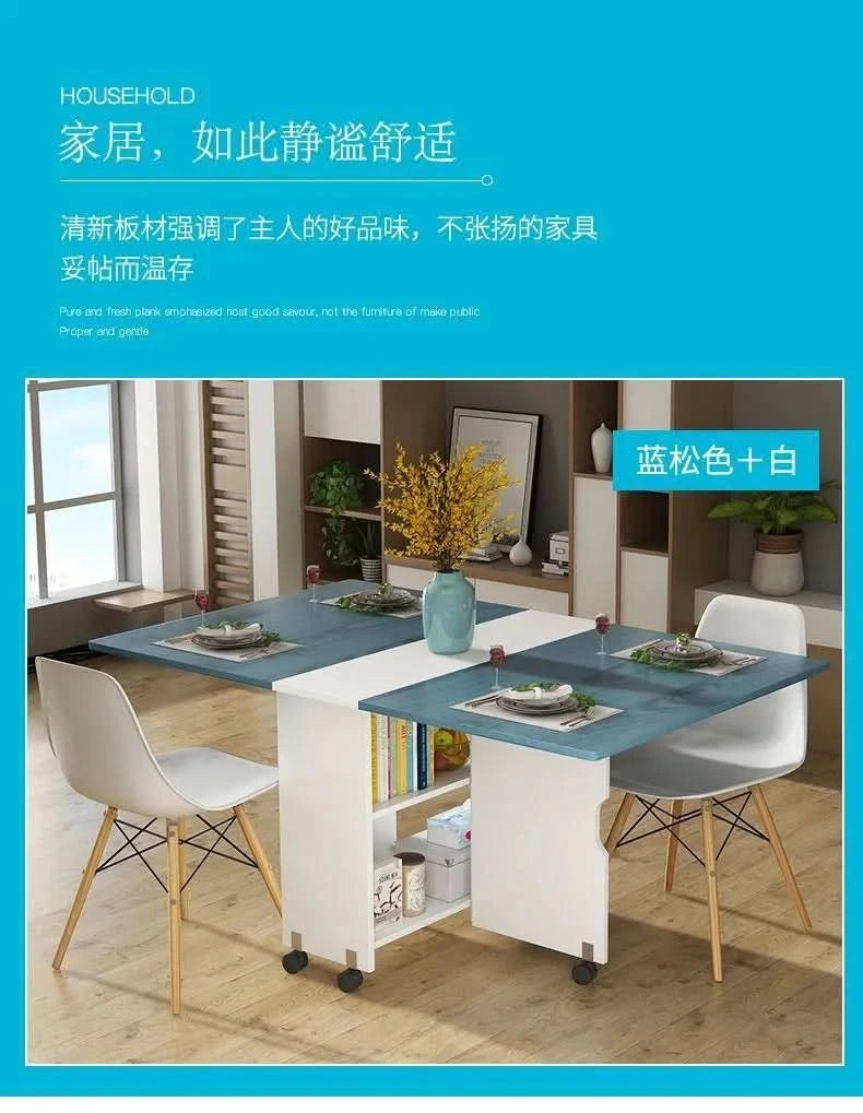 Quality Senior Dining Tables Modern Minimalist Foldable Rectangle Kitchen Table Sets Style Dining Room Furniture Esstisch