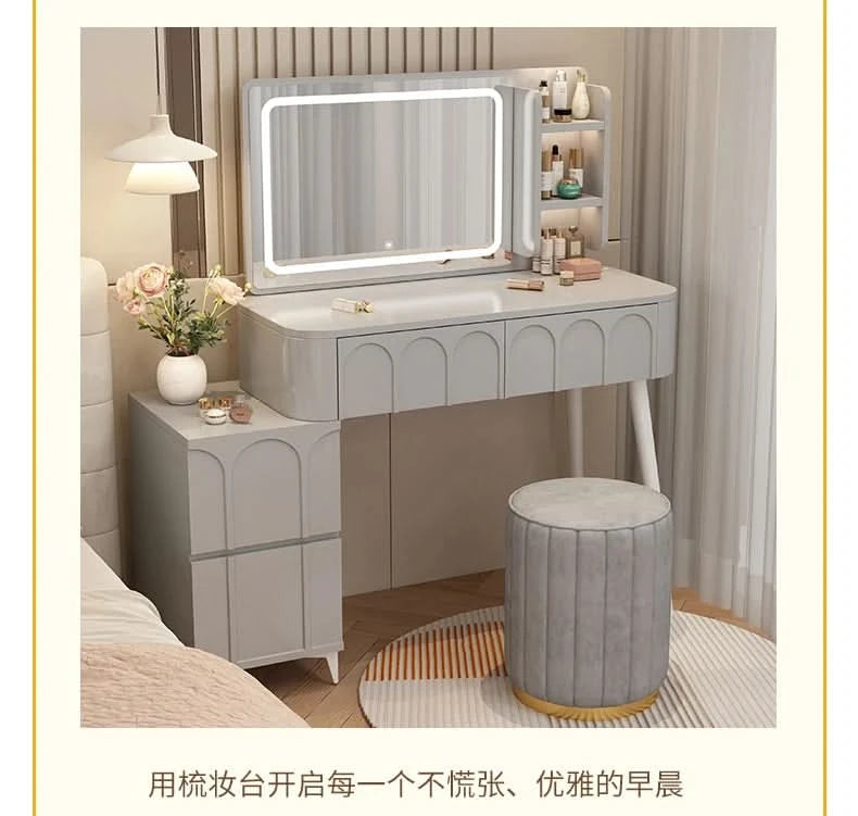 White Home Dressing Table Wood Cute Comfortable Luxury Dressing Table Minimalist Modern Muebles De Dormitorio Room Furnitures