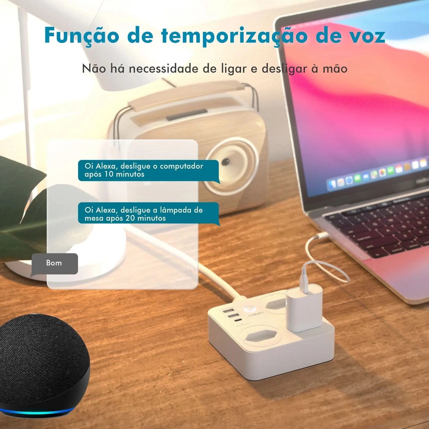 Smart Switch mit Steckdose, brasilianischer Netzfilter, Smart Plug, USB-Steckdose, Smart Switch, Smart Socket