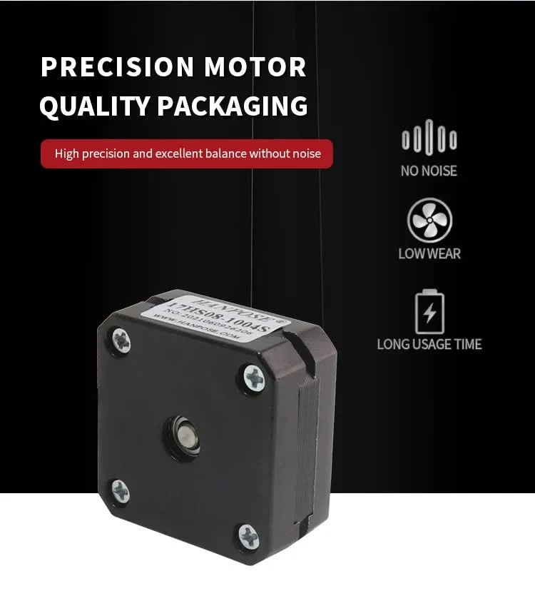 HANPOSE Nema17 stepper motor, torque 78 oz-in (52 N-cm), current 1.8 A. Models 17HS8401 17HS 2408 17HS3401S 17HS4401S 17HS6401S