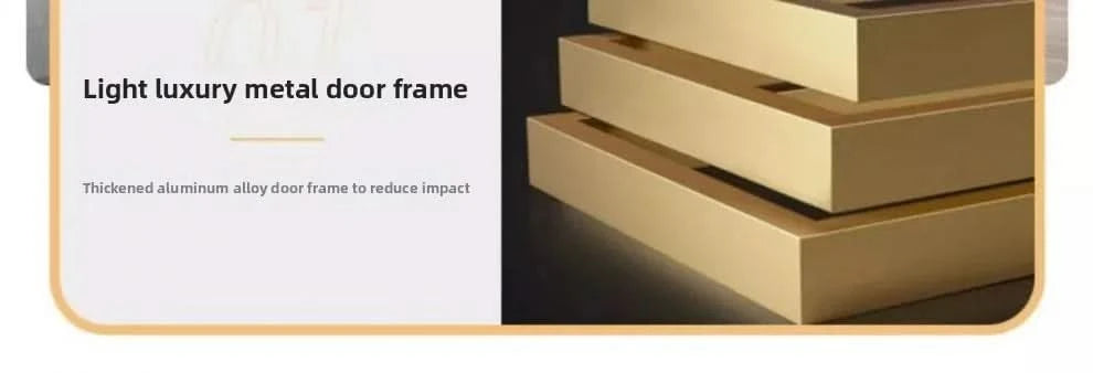 Light luxury sliding door clothes closet simple moder household bedroom wardrobe large storage armoire de rangement Furniture