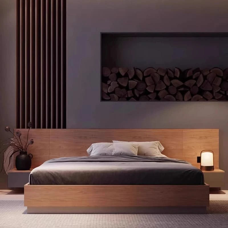 Unique European Double Bed Platform Elegant Pretty Solid Wood Luxury Bed Bases Bedroom Modern Camas Queen Size Furniture Home