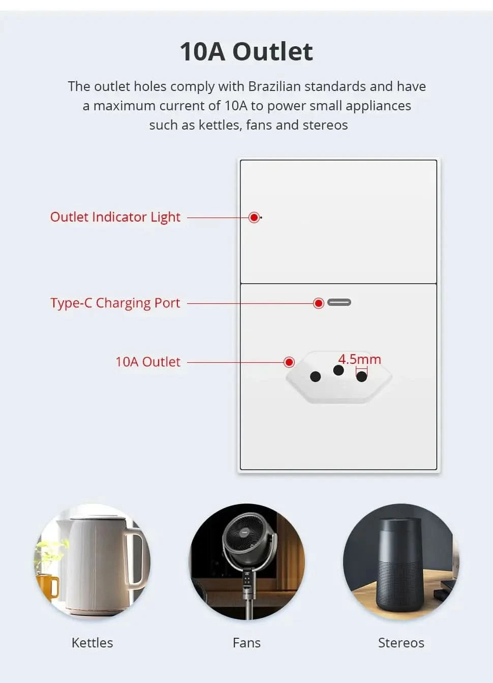 Zemismart Matter Zigbee Hub Work with Tuya Homekit Smartthings Google Home Zigbee Brazil Socket Outlet Smart Wall Tomada 10A 20A