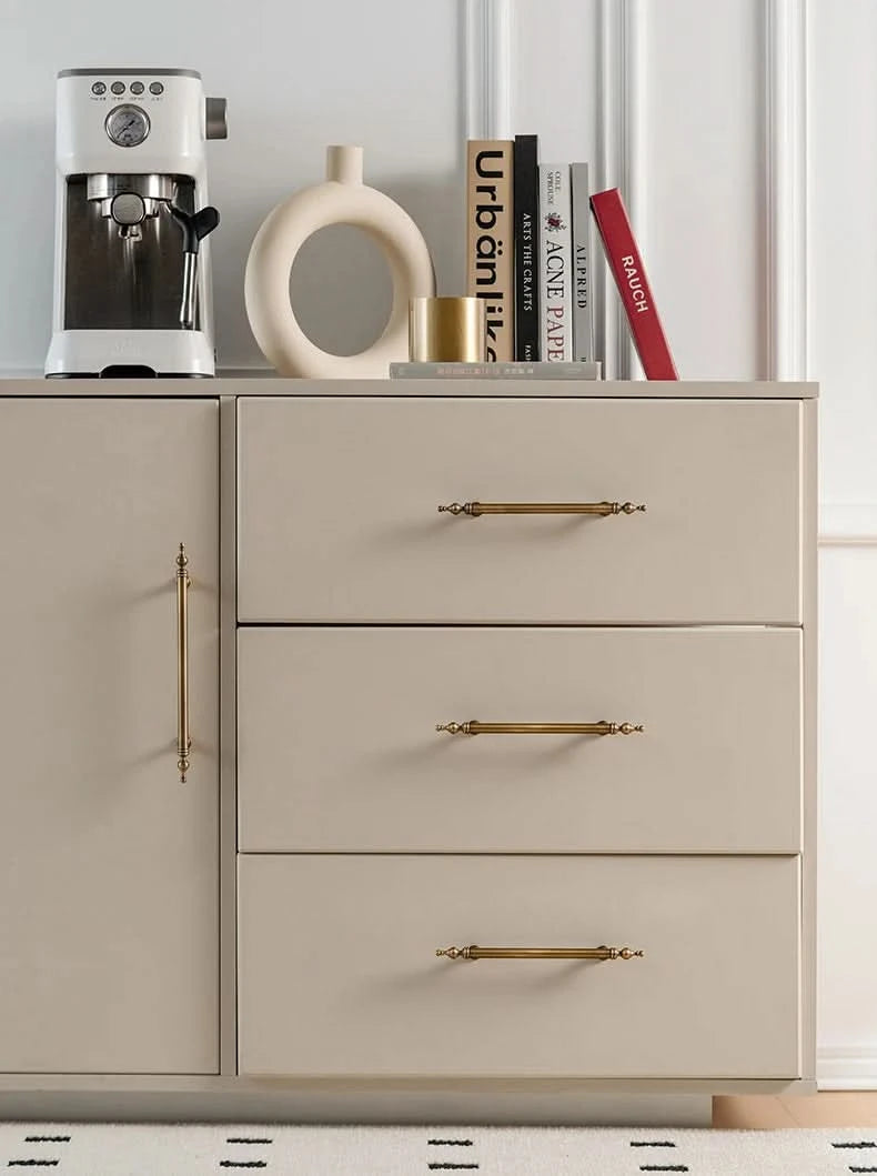 Tinyhob Massiver antiker Bronzezug Messing Schrankknöpfe T-Stange Möbel Kleiderschrank Geräte Griff Langer Zug Schubladengriff