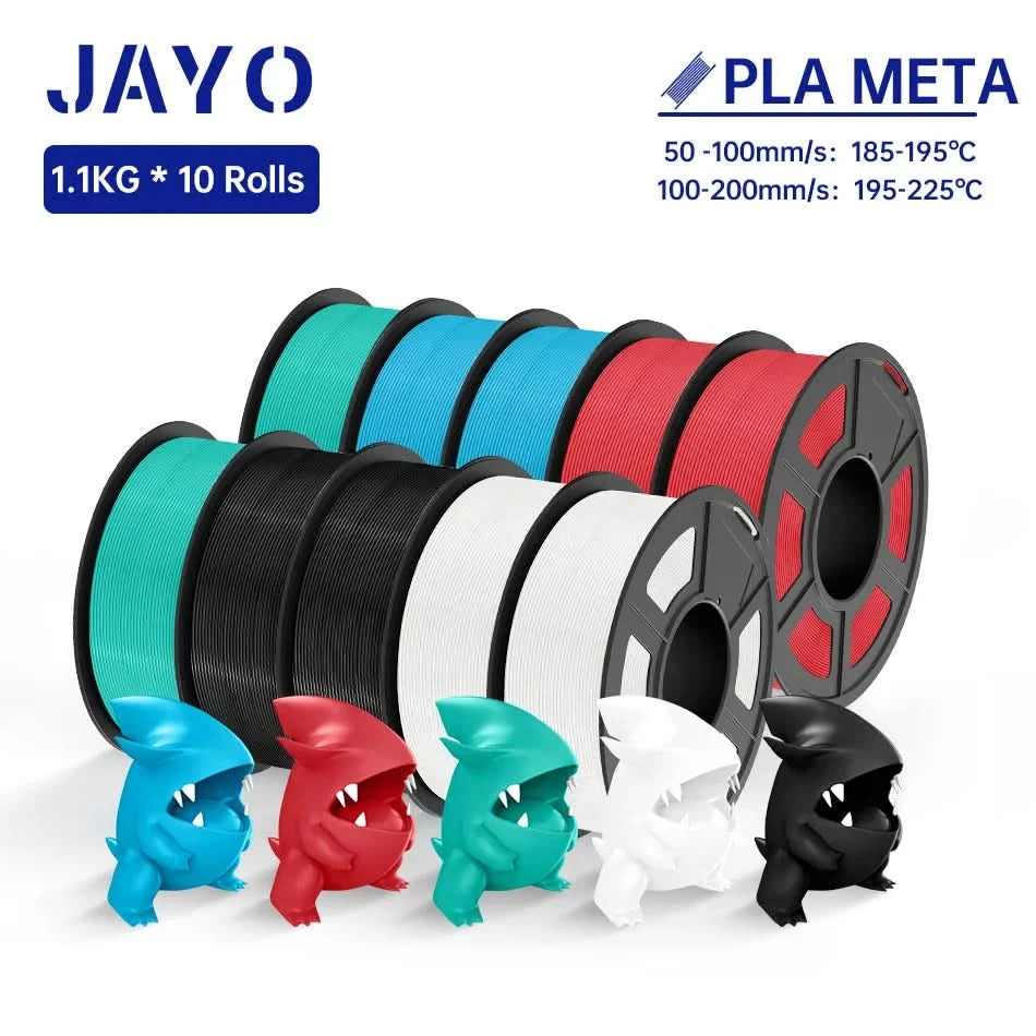 JAYO PLA / ABS / PETG / Silk / ASA /TPU /PLA+ Filament 10 Rolls 3D Printer Filament 1.75MM 0.65/1/1.1KG Neatly Wound 3D Filament