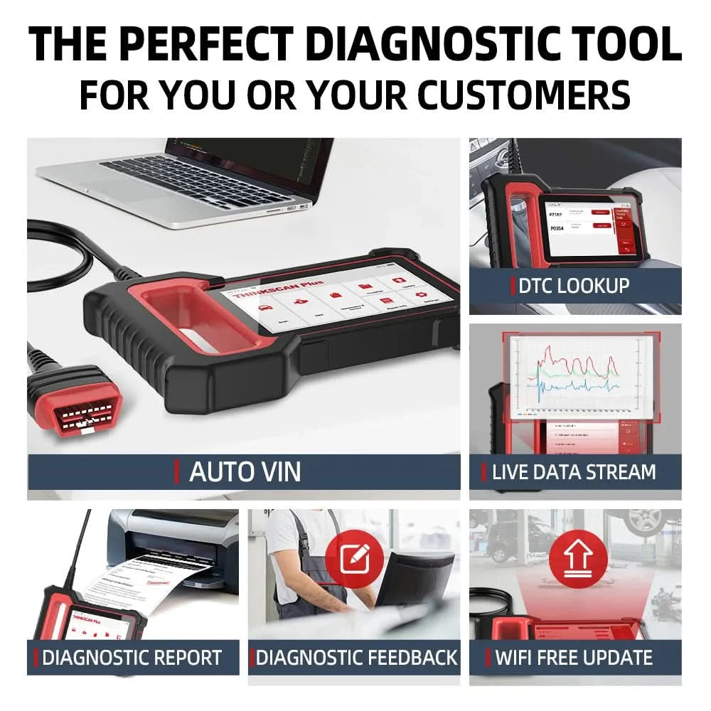 THINKCAR THINKSCAN Plus S7/S4/S6 OBD2 Diagnostic Tool Auto Code Reader OBD 2 Automotive Scanner Lifetime Free Update