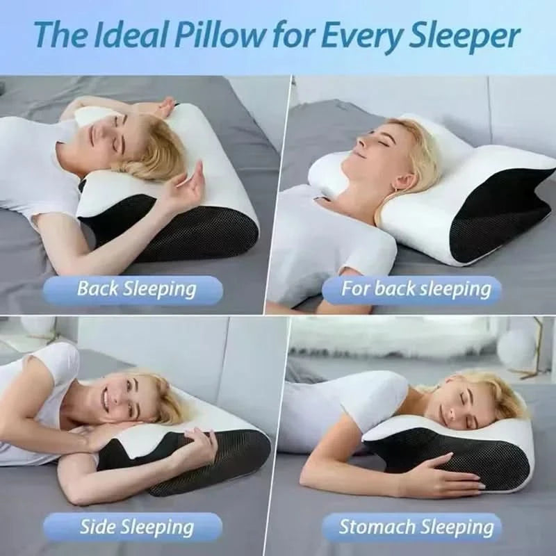New 2 in 1 Ergonomic Memory Foam Pillow