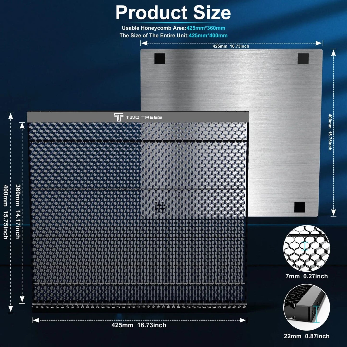 TWO TREES 2 in1 Spliceable Honeycomb Working Table Extra large carving area Honeycomb laser cutting bed laser machine honeycomb