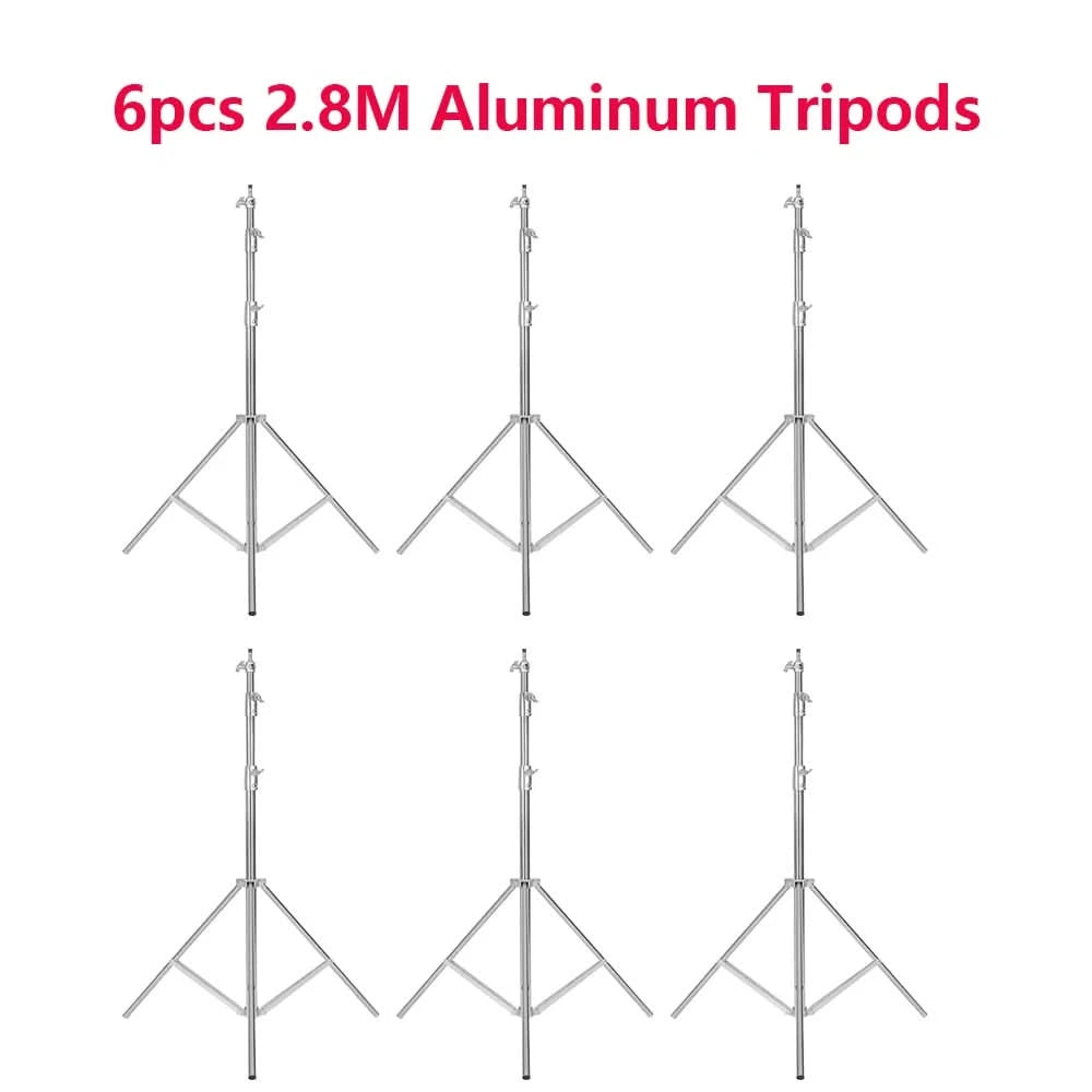 SH 280cm Stainless Steel Light Stand Photography Stand for Photo Video Lighting Spring Cushioned Heavy Duty Stand Tripod