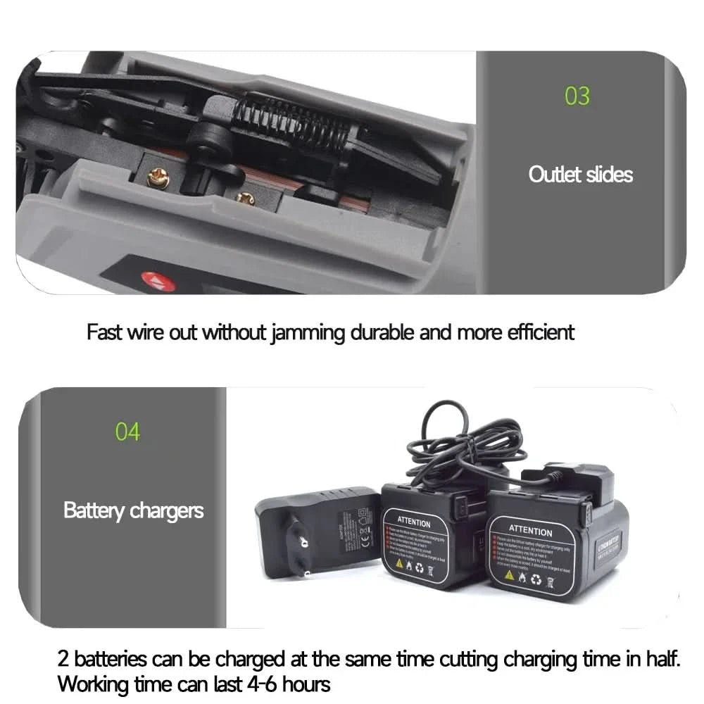 16.8V Electric Tying Binding Garden Tools Garter Plants Branch  Machine grape vine fully automatic knotter