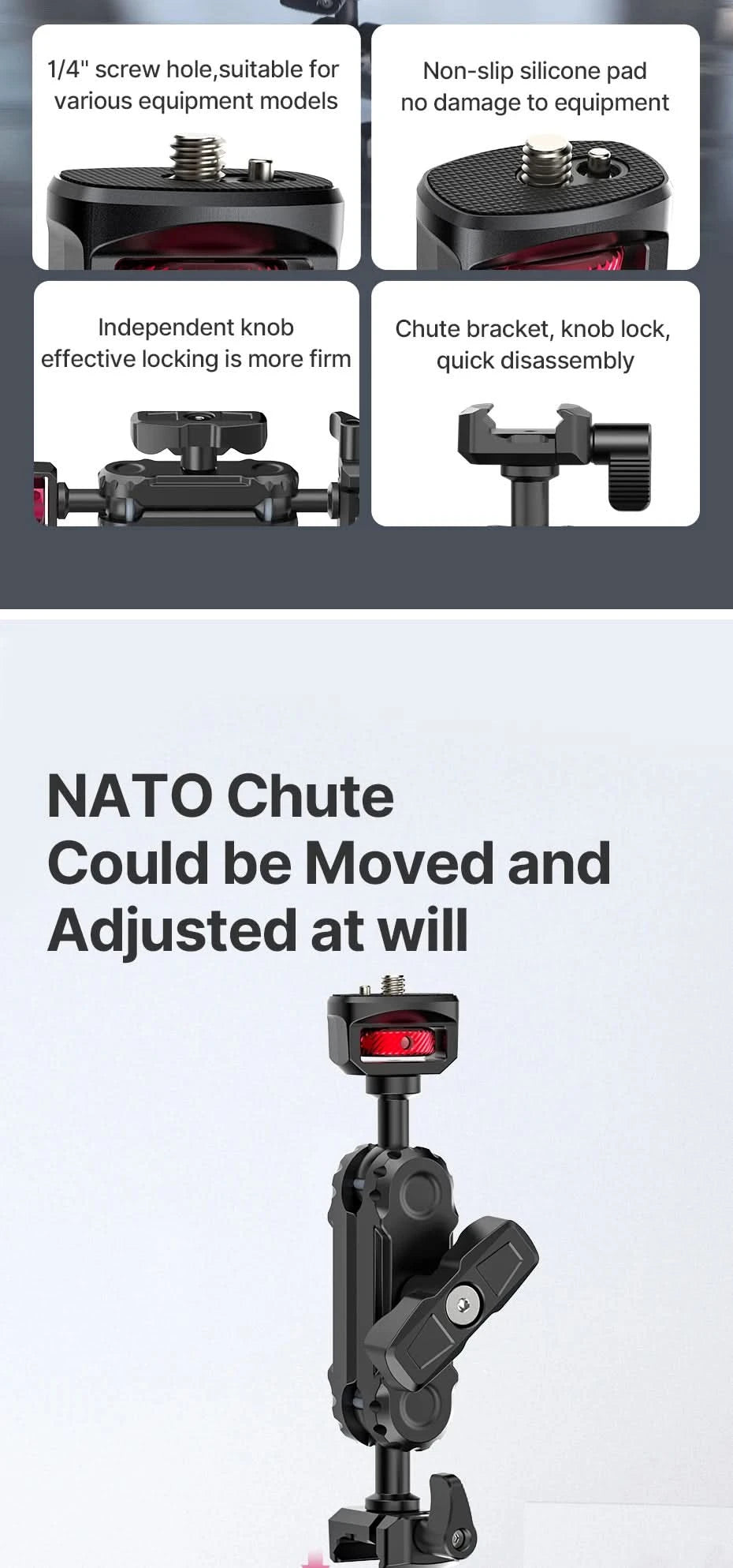 Ulanzi Car Phone Action Camera Holder Hand Pump 360° Suction Cup Adjustable Professional For GoPro for Insta360 for DJI Action