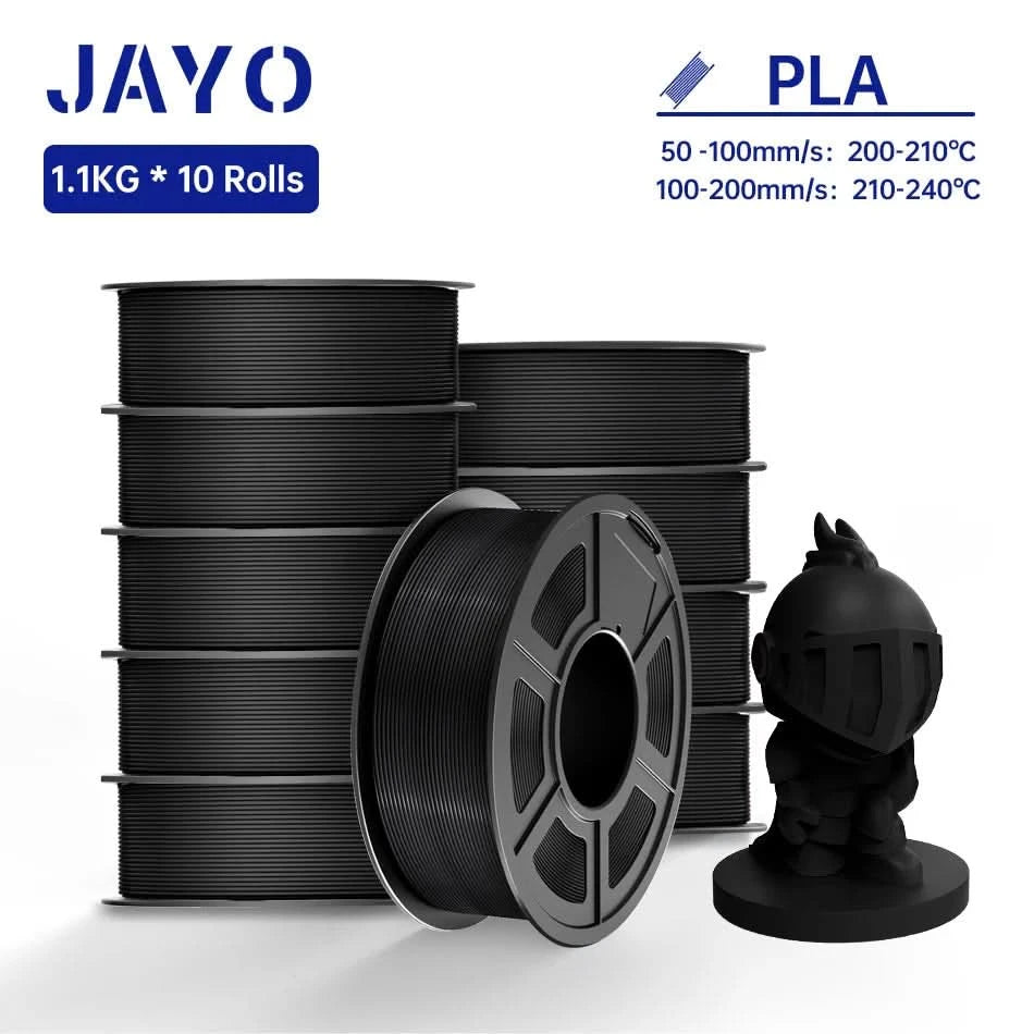 JAYO PLA / ABS / PETG / Silk / ASA /TPU /PLA+ Filament 10 Rolls 3D Printer Filament 1.75MM 0.65/1/1.1KG Neatly Wound 3D Filament