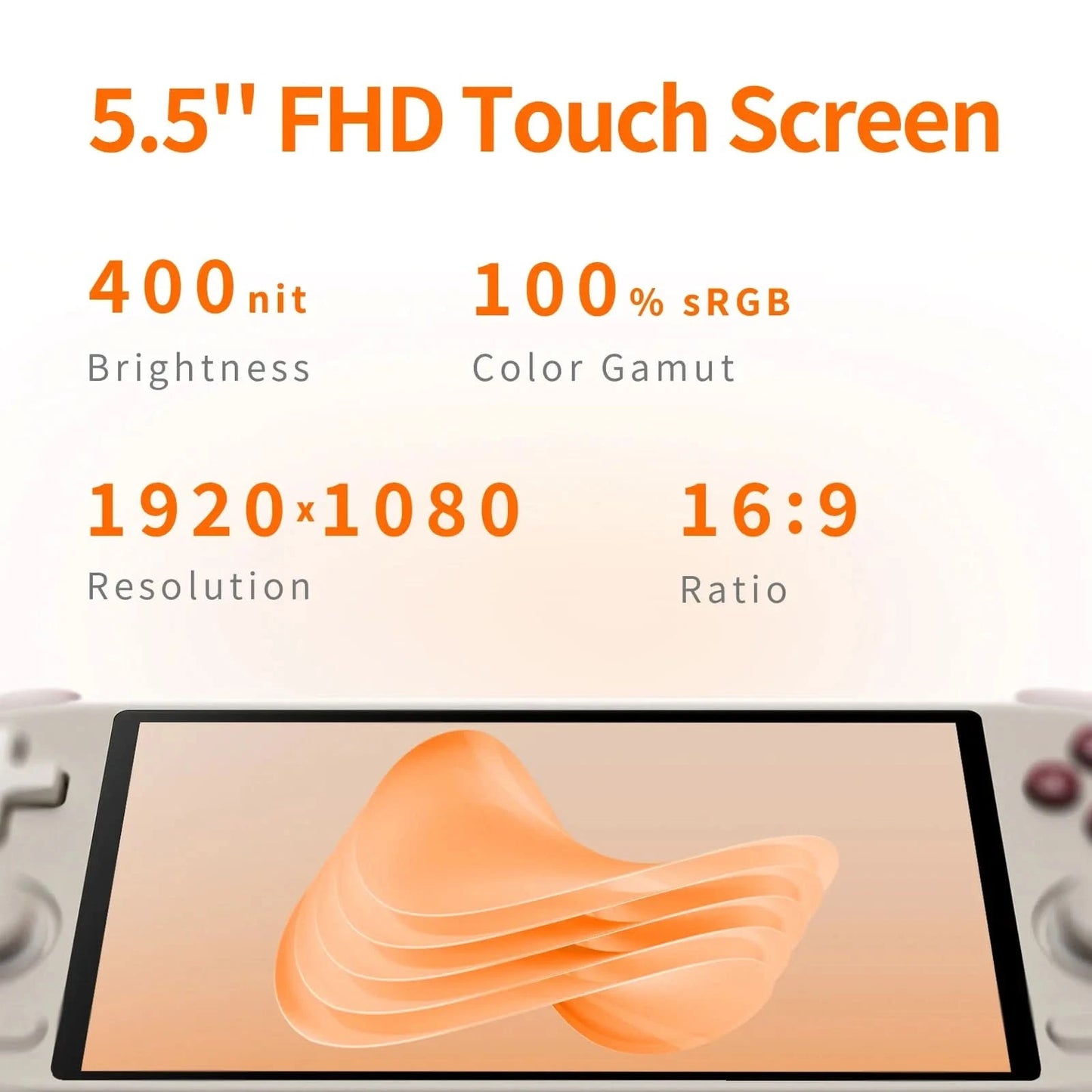 MANGMI AIR X Gaming Retro Handheld Console Snapdragon 662 With 5000mAh Battery 5.5-inch Screen RGB Hall Joystick Game Console