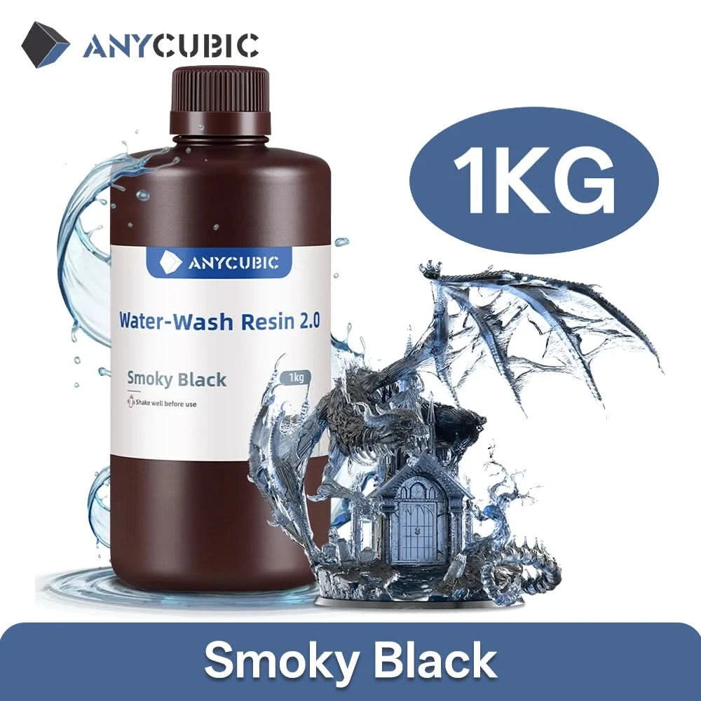 ANYCUBIC Water Washable Resin Low Odor Low Viscosiy 405nm UV Resin For LCD 3D Printing High Precision 3D Printer Resin