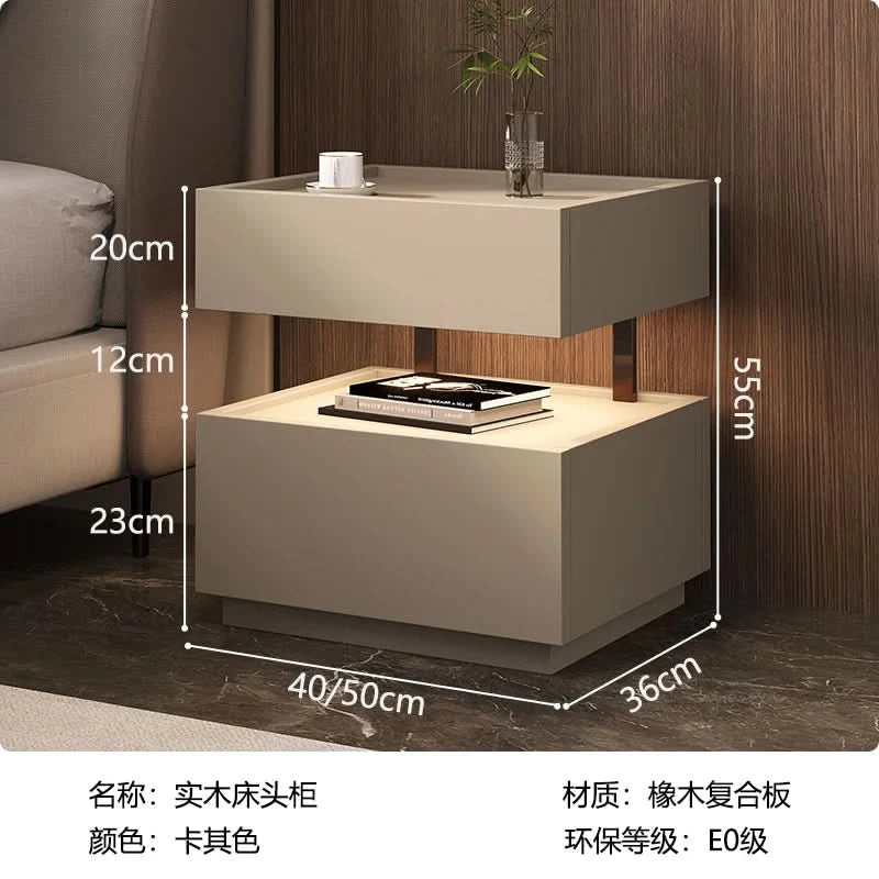 Simple European Bedside Table Classic Storage Luxury Trendy Night Table Modern Premium Comodini Camera Letto Bedroom Furnitures