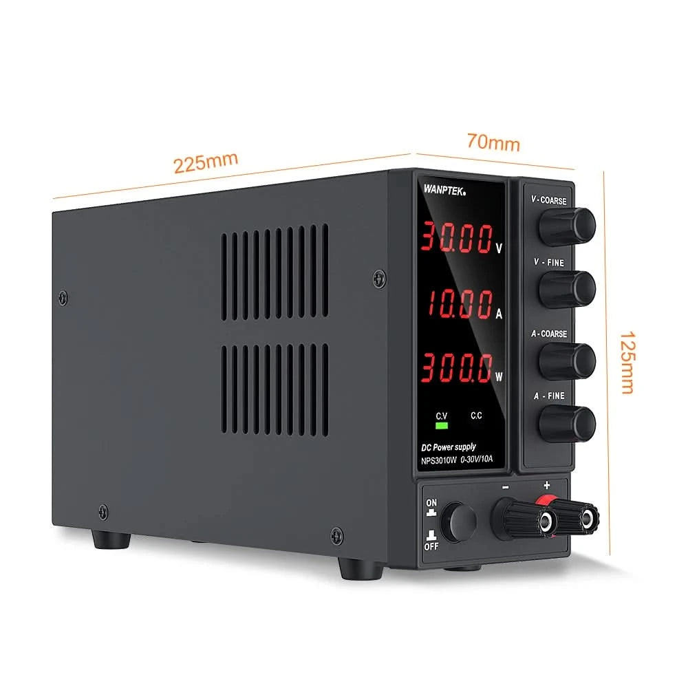 Wanptek Adjustable DC power supply 30V 10A 60V 5A Lab Bench Power Source Stabilized Power Supply Voltage Regulator Switch 220V