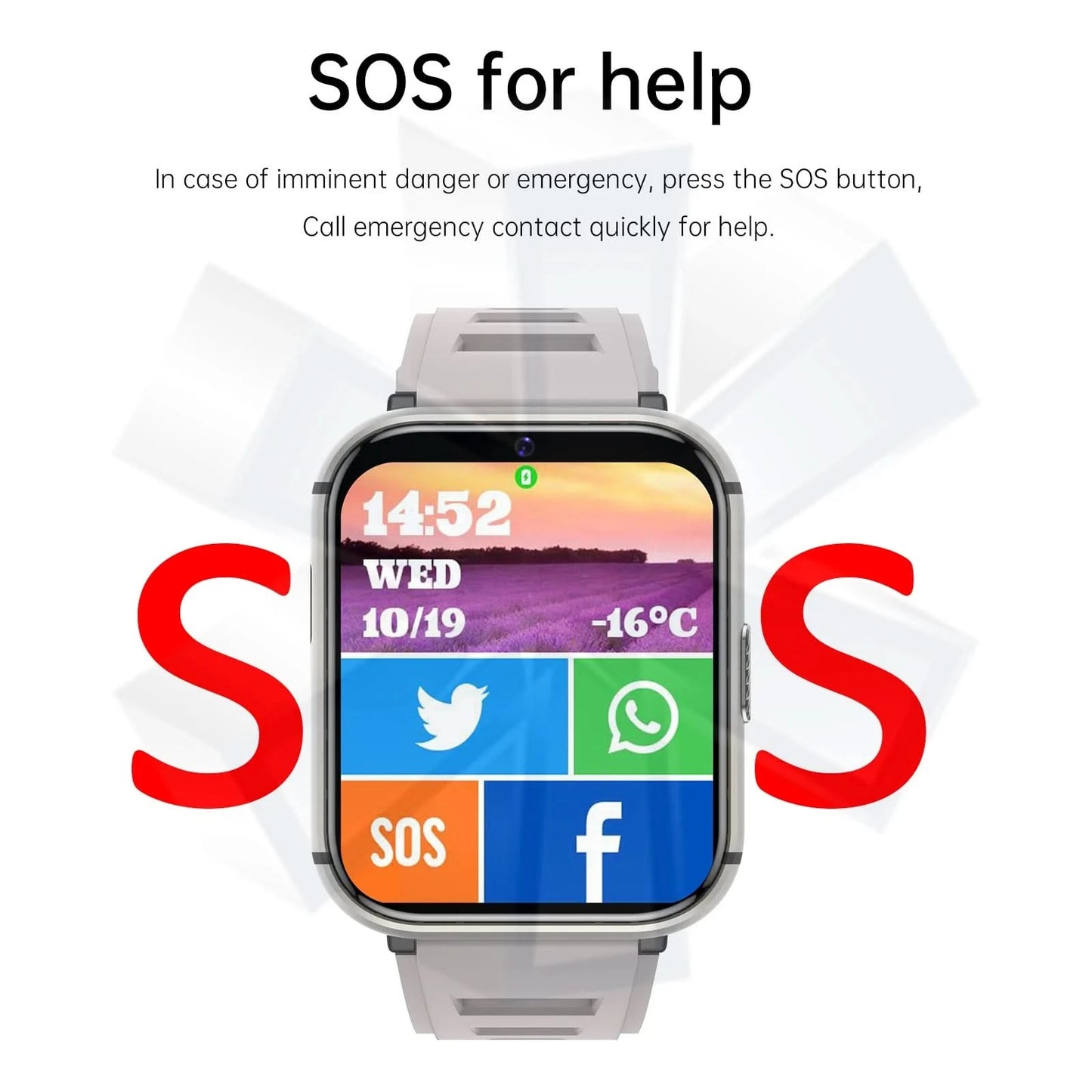 Q668 4G Smartwatch 2025 Watches 1.99 Inch Men Gift With SIM Wifi Android IOS Waterproof Outdoor GPS Smartwatch   For Xiaomi