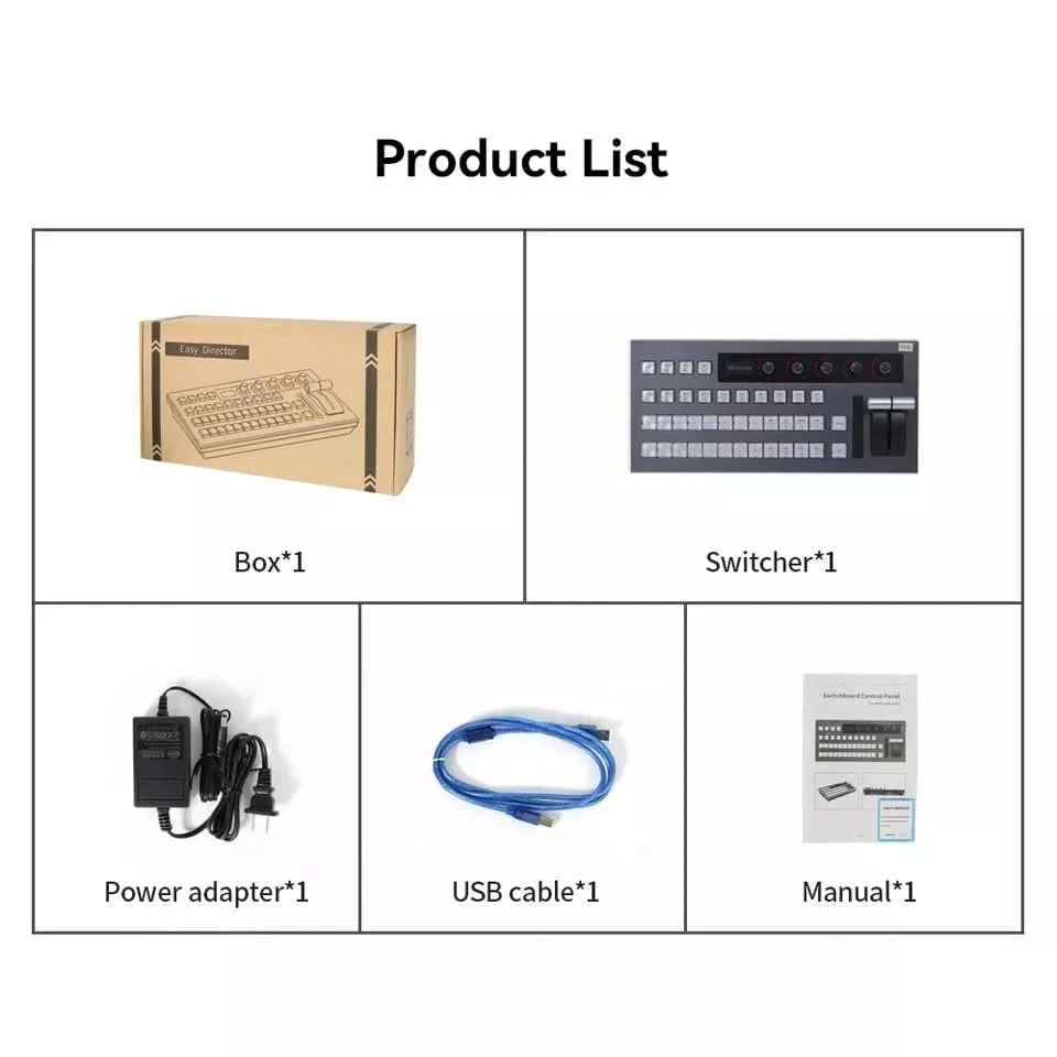 IP-USB-Umschalter ATEM-Mischpult Bedienfeld Schalter Videomischer Umschalter vMix Software-Mischpult-Bedienfeld
