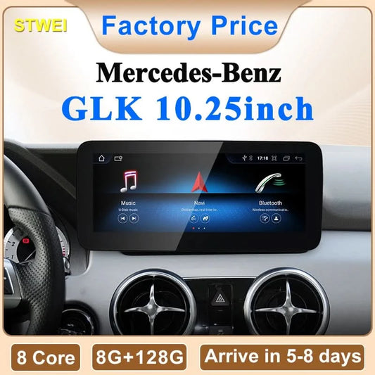 STWEI 2024 New Car Multimedia Wireless Android AUTO CarPlay 10.25inch 12.3inch Screen For Mercedes Benz GLK X204 2010 2013 2015