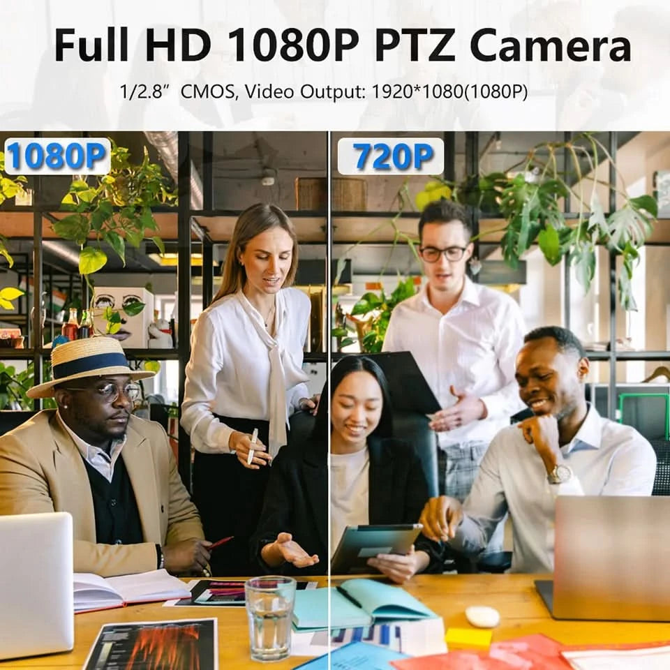 Runpu 4K30fps 20X Optical Zoom AI-Tracking Ptz NDI Camera HDMI LAN POE Live Streaming Broadcast Video Conference System Camera