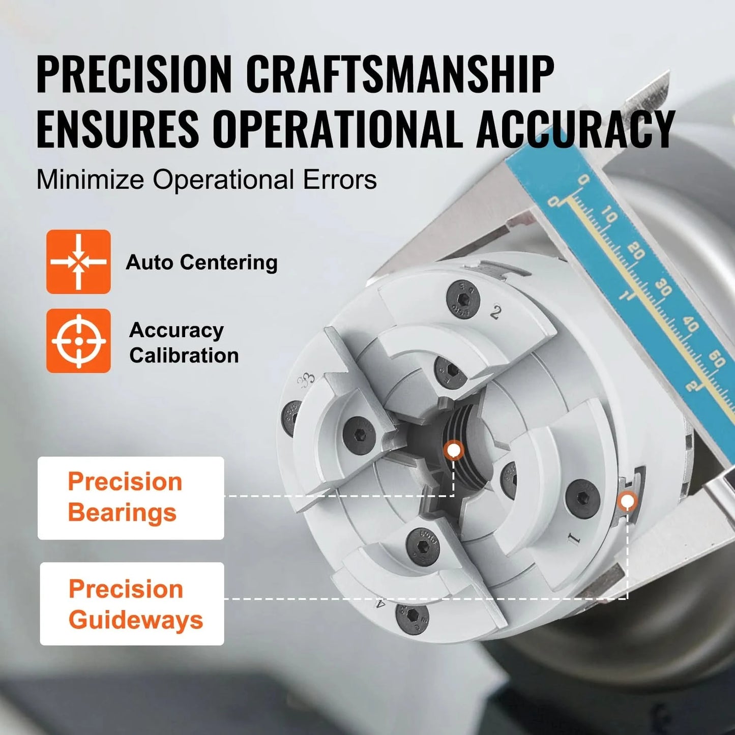 SucceBuy Metal Lathe Chuck 4-Jaw 2.75" or 3.75" Diameter Turning Machine Accessories Self-centering Tool for Precision Machining