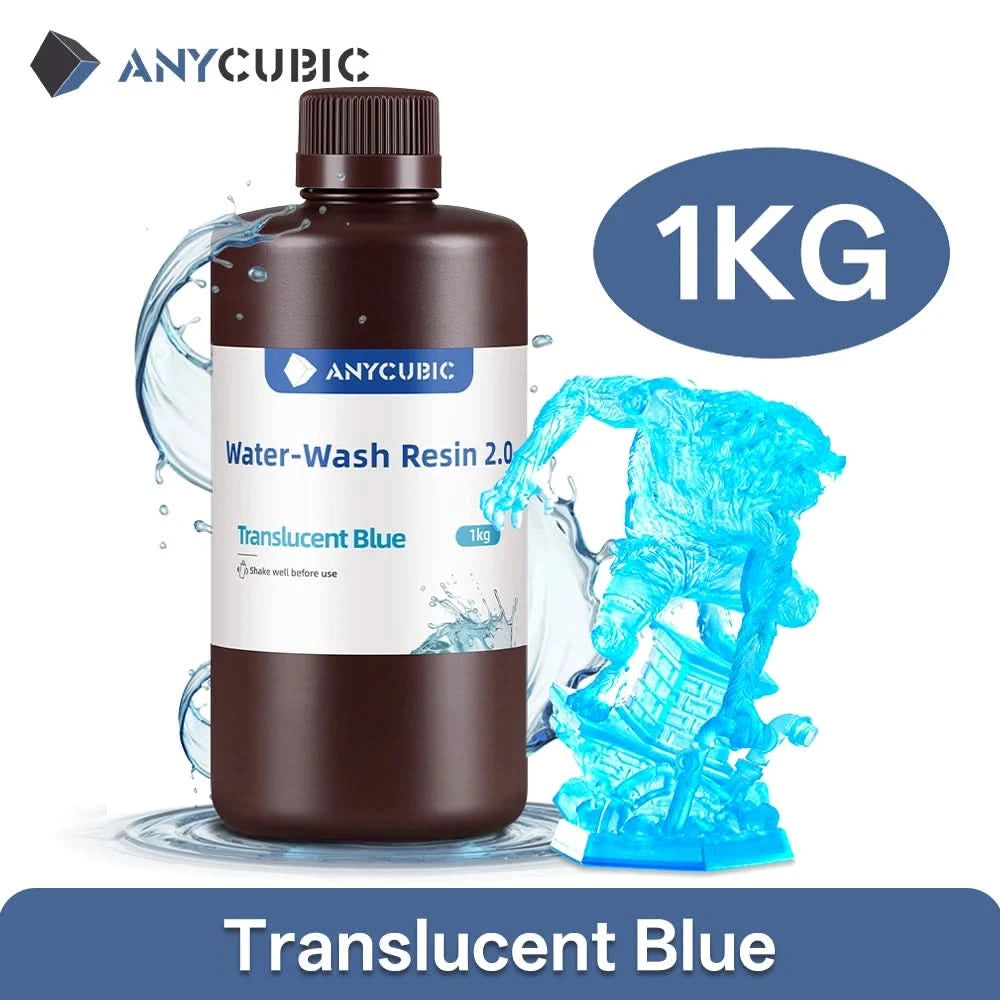 ANYCUBIC Water Washable Resin Low Odor Low Viscosiy 405nm UV Resin For LCD 3D Printing High Precision 3D Printer Resin