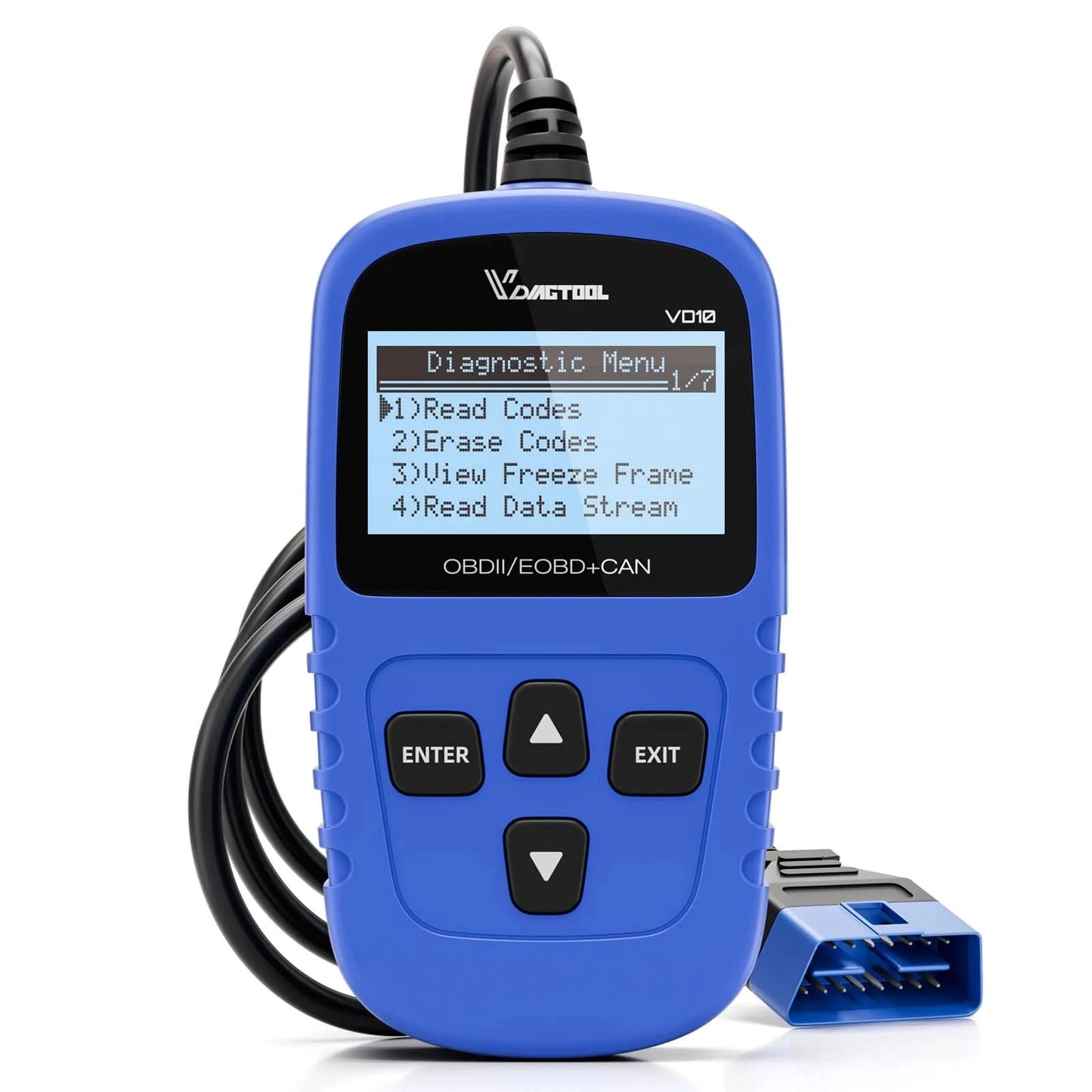 VDIAGTOOL VD10 OBD2 Scanner Diagnostic Tool Automotive Scanner With I/M Readiness Code Reader Check Engine Lifetime Free Update