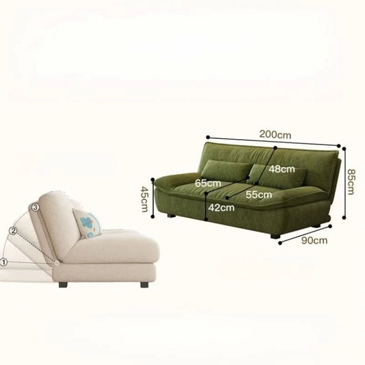 Living Room Loafer Sofas Folding Function Small Outdoor Sofas Modern Design Camas Y Muebles Para El Hogar Home Furniture