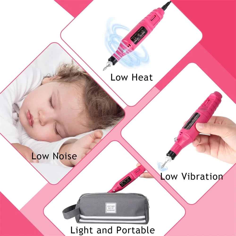 Strong Electric Nail Sander Nail Drill Machine Grinding Equipment Milling Cutter For Manicure Pedicure Polishing Tools
