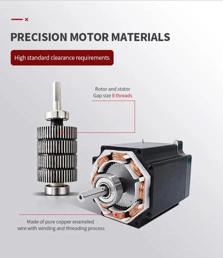 HANPOSE Nema17 stepper motor, torque 78 oz-in (52 N-cm), current 1.8 A. Models 17HS8401 17HS 2408 17HS3401S 17HS4401S 17HS6401S