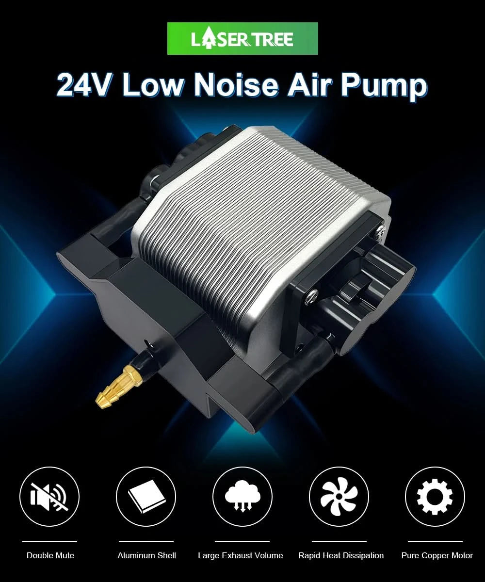 LASER TREE 10W TTL Air Assist Blue Laser Module, High Precision CNC Engraver for Wood/MDF/Black Acrylic Wood Tools