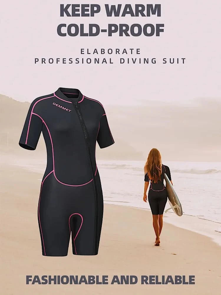 Scuba wetsuit 1.5MM-3MM One-piece neoprene Men Women Full Body Wetsuit Sunscreen White Warm Swimsuit Swimming Surfing Snorkeling