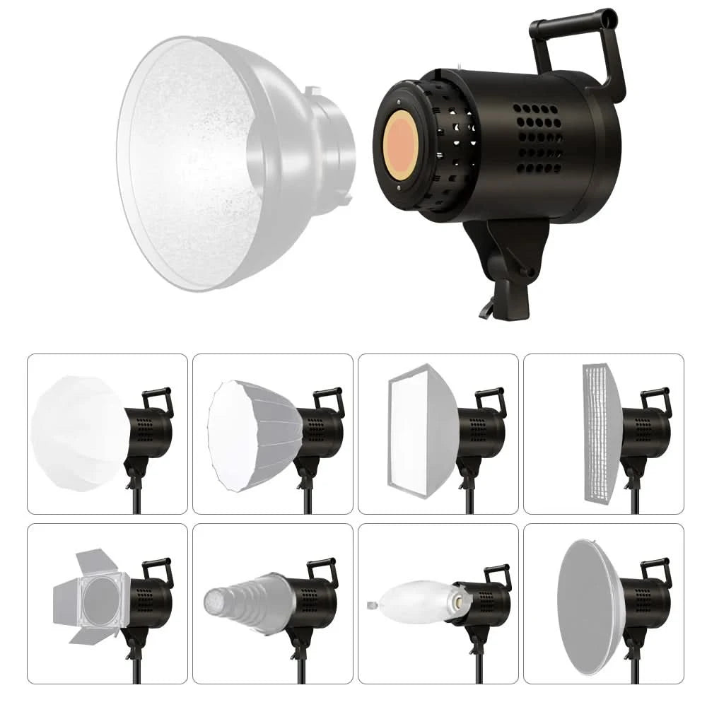135W Fotografie-LED-COB-Videoleuchte, tageslichtbalancierte Sun Lamp für Porträt-, Blitz- und Studiozubehör, YouTube Live