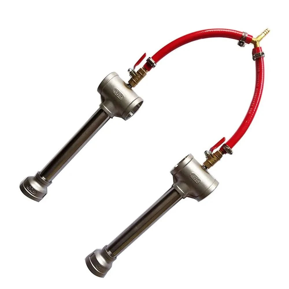 LSMIITTH Dual Gas Burner 100,000 BTU Propane Furnace Burner Forge Foundry Raku Kiln Blacksmith Assembly Flame Control System