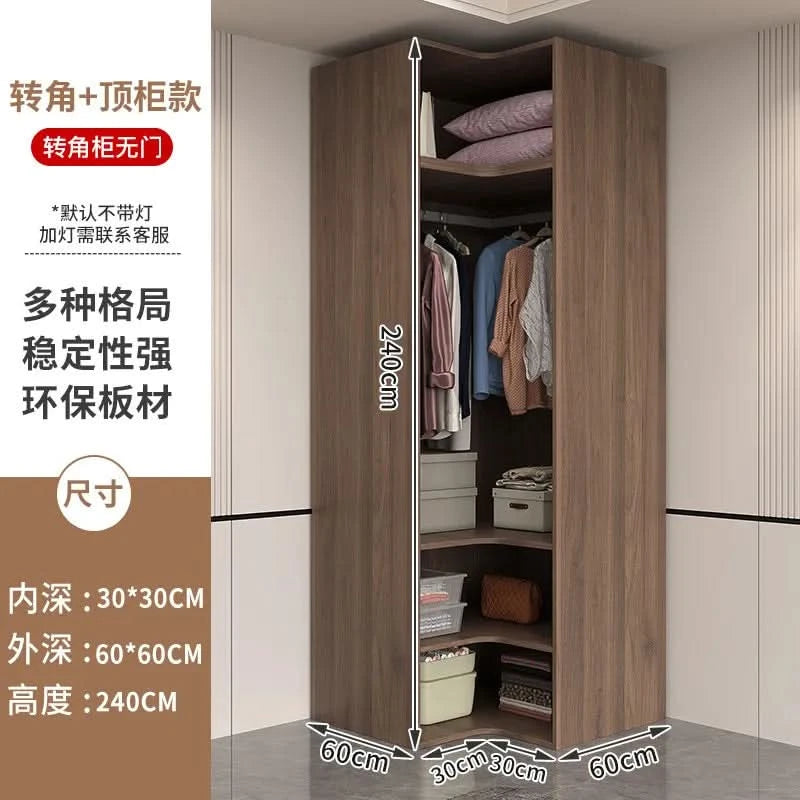 Glass light luxury corner cloakroom wardrobe Double clothes closet cabinets and wardrobes Cabinet dressing clothe home furniture