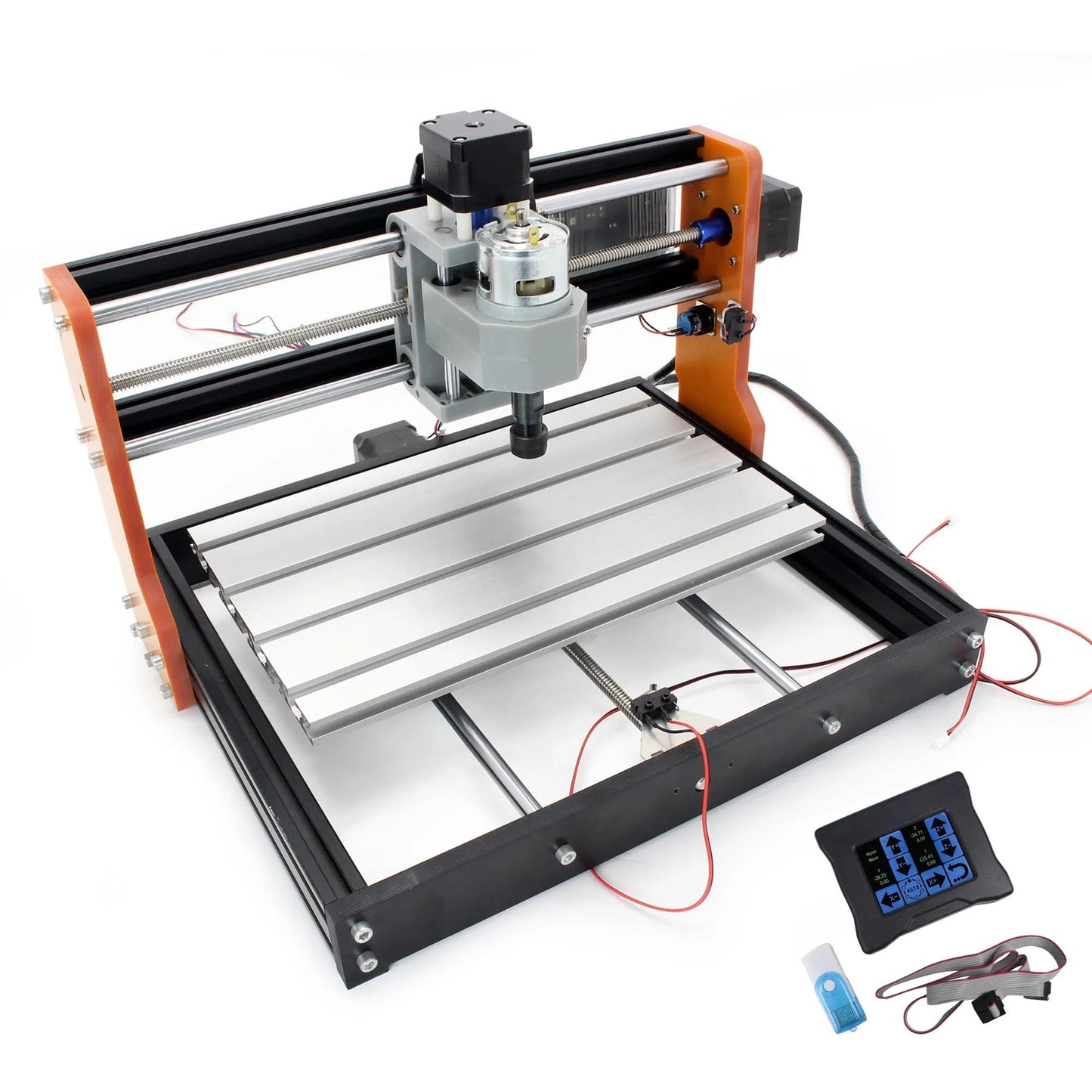 3018 Pro 3-Achsen-CNC-GRBL-Steuerung DIY Mini-Lasergravurfräsmaschine mit Not-Aus + Offline-Steuerung