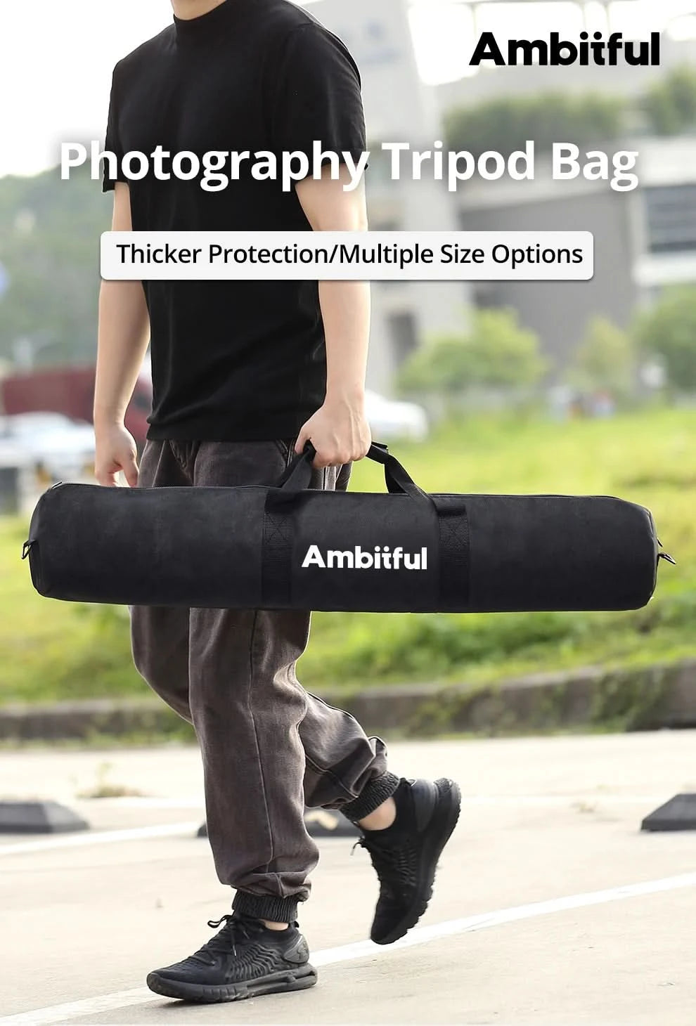 50cm - 125cm Padded Camera Monopod Tripod Carrying Bag Case Light Stand Carry Bag Umbrella Softbox Carrying Bag
