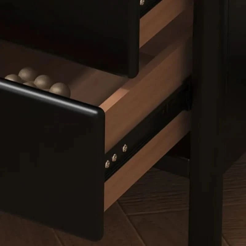 Simple Wooden Art Bedside Table Nordic Style Drawer Type Living Room Storage Cabinet Modern Multifunctional Bedroom Furniture